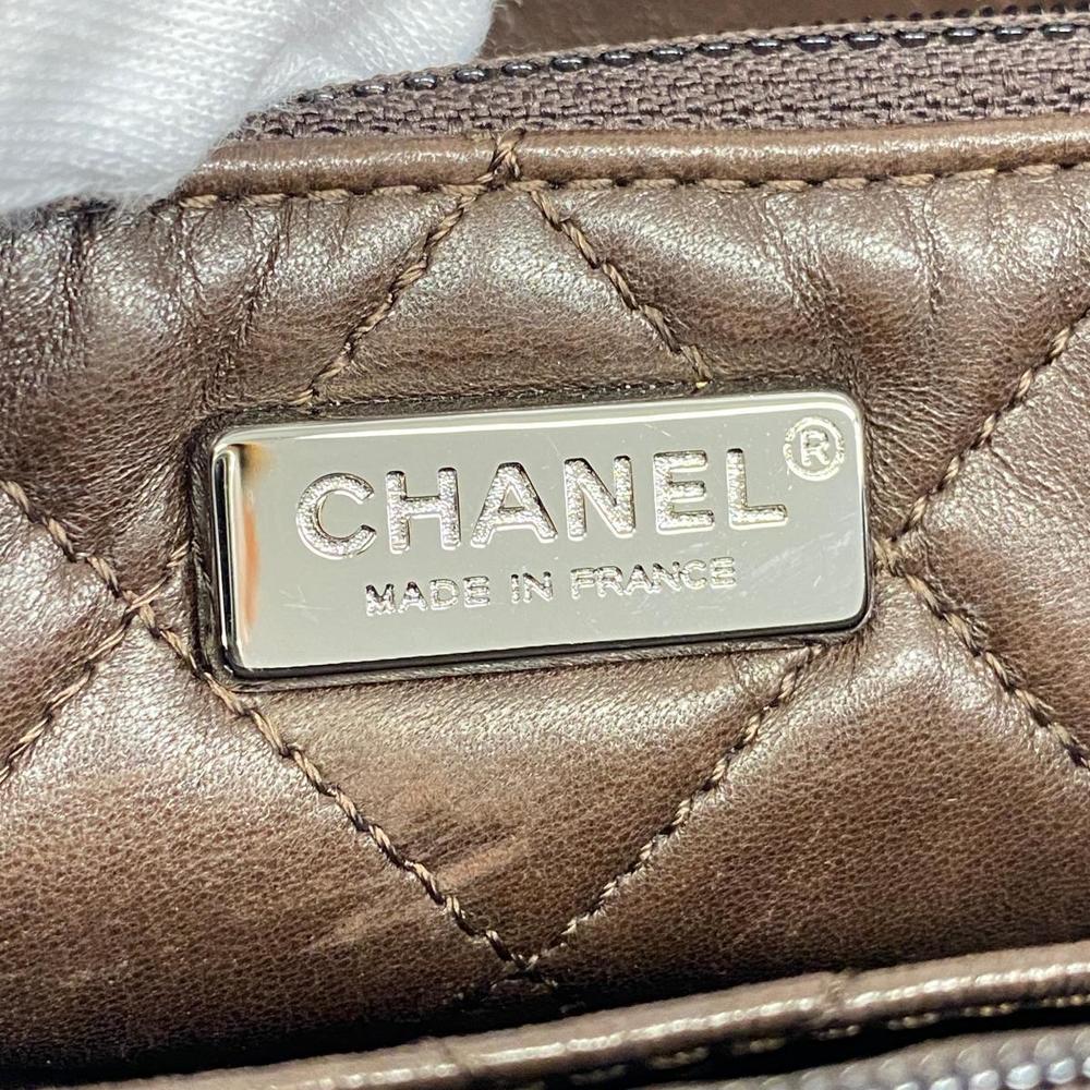 Chanel Executive Python Tote Bag Brown - image 5